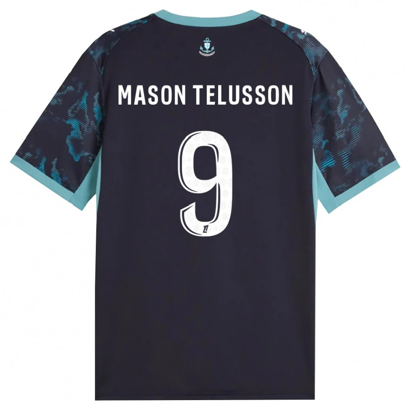Danxen Kinder Jah-Mason Telusson #9 Blass Türkis Weiß Schwarz Auswärtstrikot Trikot 2026/27 T-Shirt Österreich