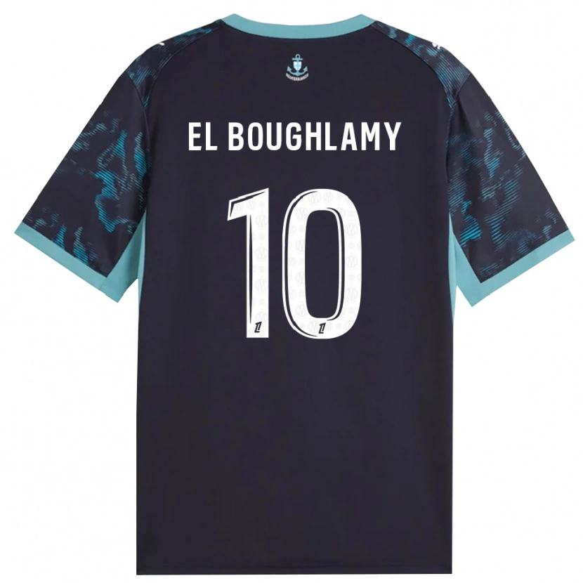 Danxen Kinder Adam El Boughlamy #10 Blass Türkis Weiß Schwarz Auswärtstrikot Trikot 2026/27 T-Shirt Österreich