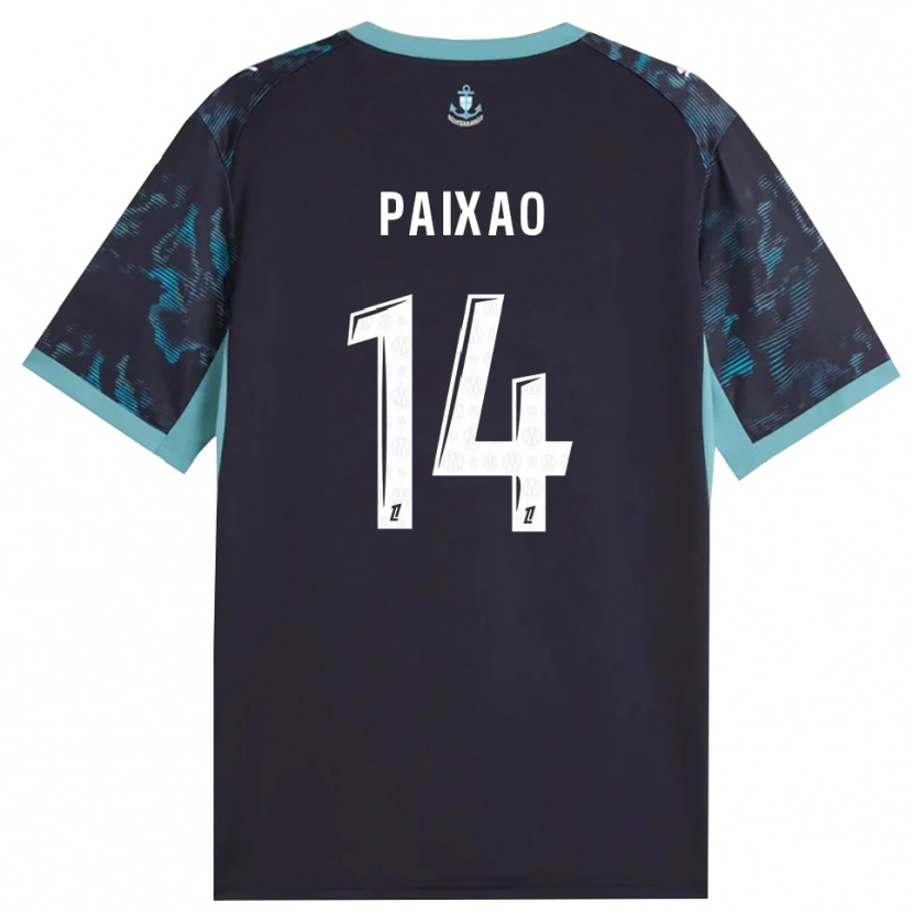 Danxen Kinder Igor Paixão #14 Blass Türkis Weiß Schwarz Auswärtstrikot Trikot 2026/27 T-Shirt Österreich