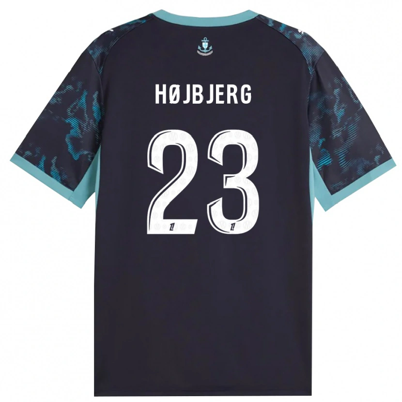 Danxen Kinder Pierre-Emile Højbjerg #23 Blass Türkis Weiß Schwarz Auswärtstrikot Trikot 2026/27 T-Shirt Österreich
