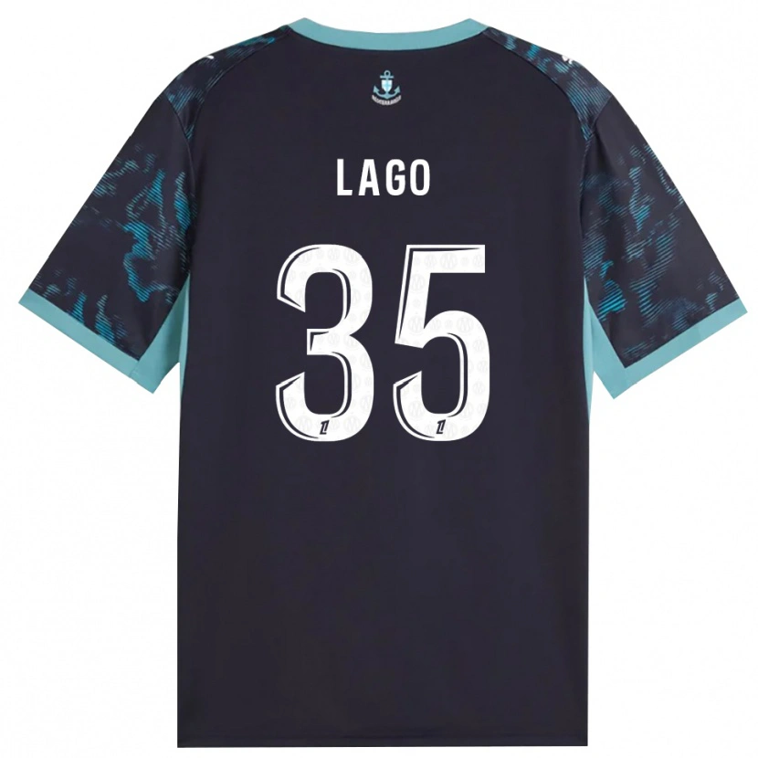 Danxen Kinder Ange Lago #35 Blass Türkis Weiß Schwarz Auswärtstrikot Trikot 2026/27 T-Shirt Österreich
