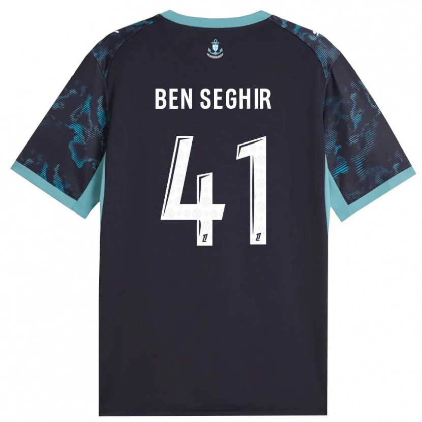 Danxen Kinder Salim Ben Seghir #41 Blass Türkis Weiß Schwarz Auswärtstrikot Trikot 2026/27 T-Shirt Österreich