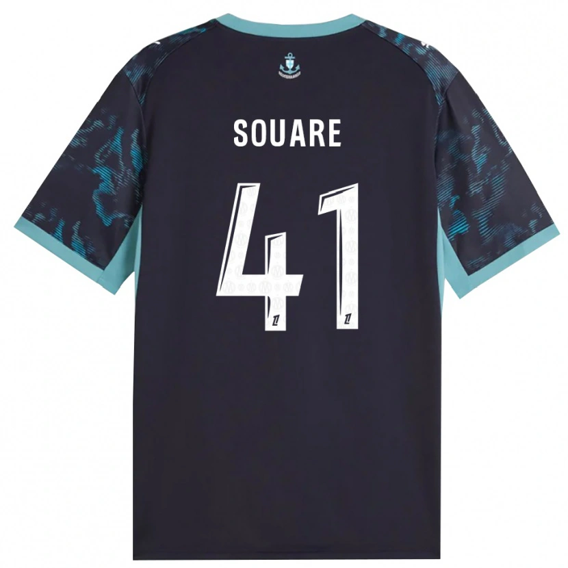 Danxen Kinder Cheick Souare #41 Blass Türkis Weiß Schwarz Auswärtstrikot Trikot 2026/27 T-Shirt Österreich