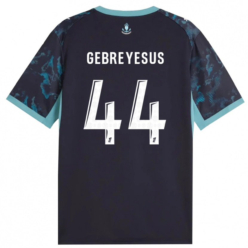 Danxen Kinder Esey Gebreyesus #44 Blass Türkis Weiß Schwarz Auswärtstrikot Trikot 2026/27 T-Shirt Österreich