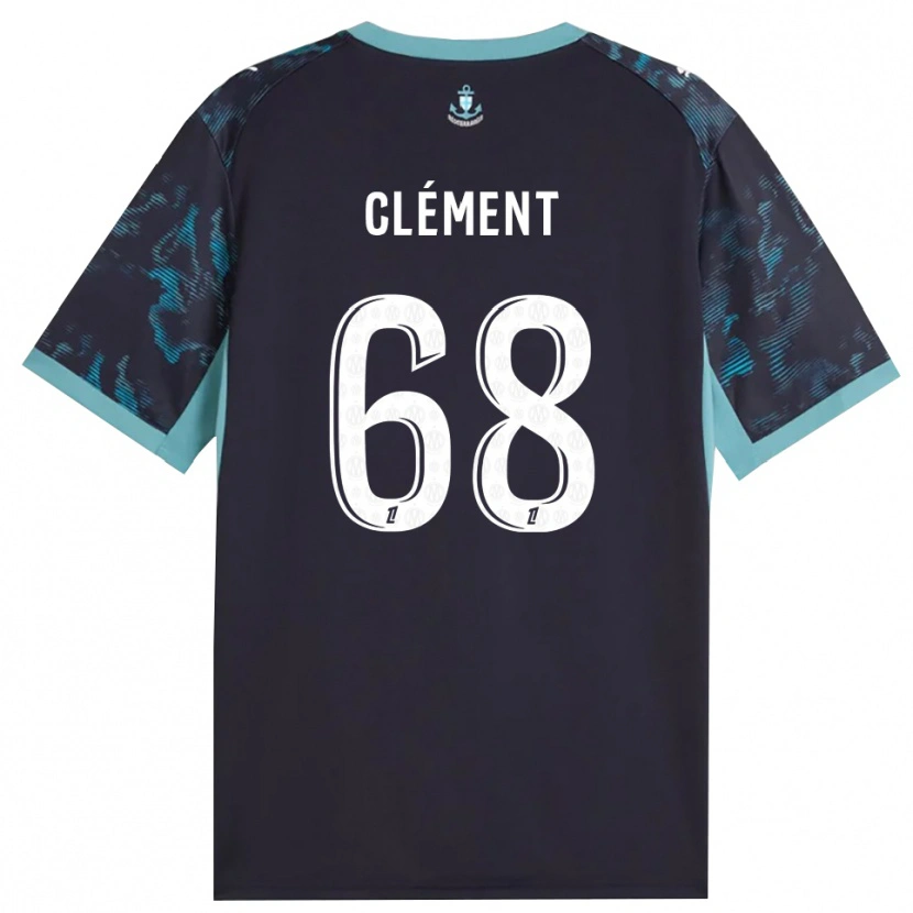 Danxen Kinder Mathis Clément #68 Blass Türkis Weiß Schwarz Auswärtstrikot Trikot 2026/27 T-Shirt Österreich