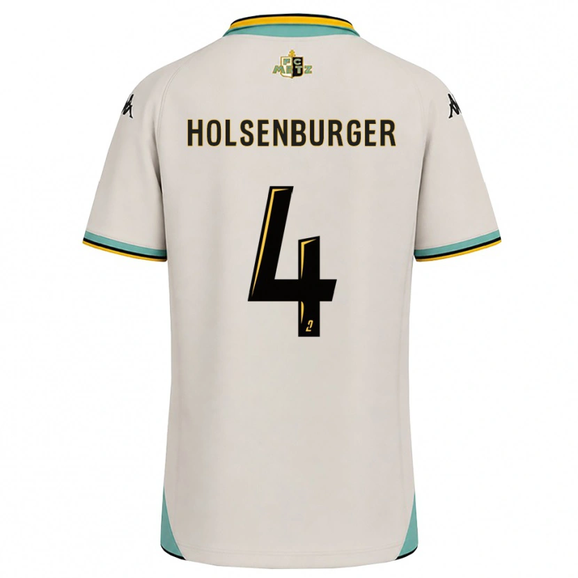 Danxen Kinder Ruben Holsenburger #4 Florales Weiß Schwarz Auswärtstrikot Trikot 2026/27 T-Shirt Österreich