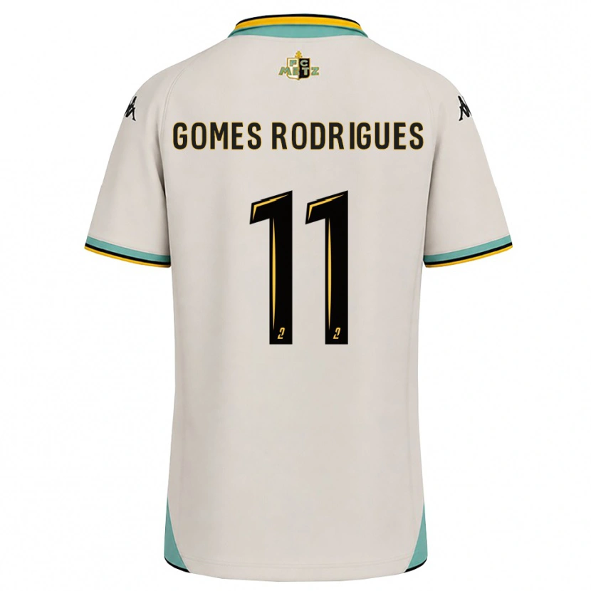 Danxen Kinder Jess Gomes Rodrigues #11 Florales Weiß Schwarz Auswärtstrikot Trikot 2026/27 T-Shirt Österreich