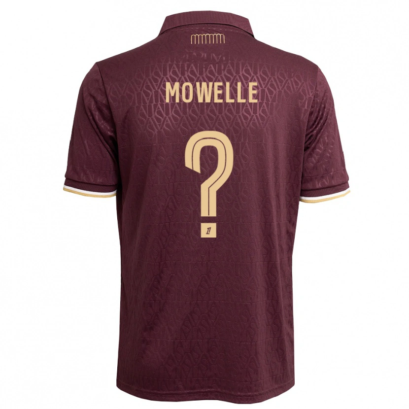 Danxen Kinder Jean-Daniel Mowelle #0 Weinrot Sandbraun Auswärtstrikot Trikot 2026/27 T-Shirt Österreich