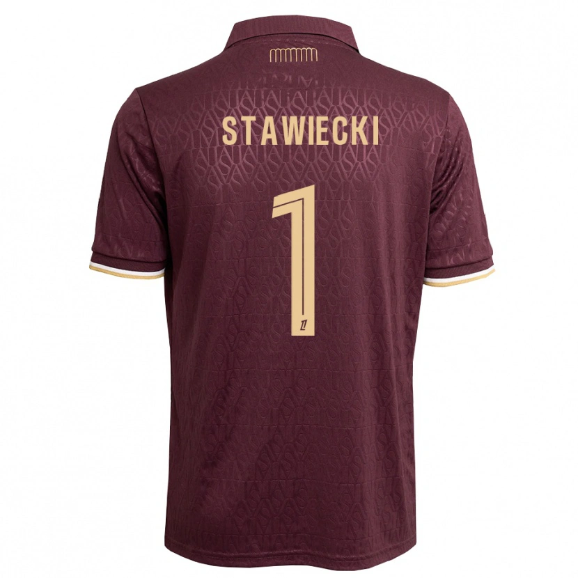Danxen Kinder Jules Stawiecki #1 Weinrot Sandbraun Auswärtstrikot Trikot 2026/27 T-Shirt Österreich