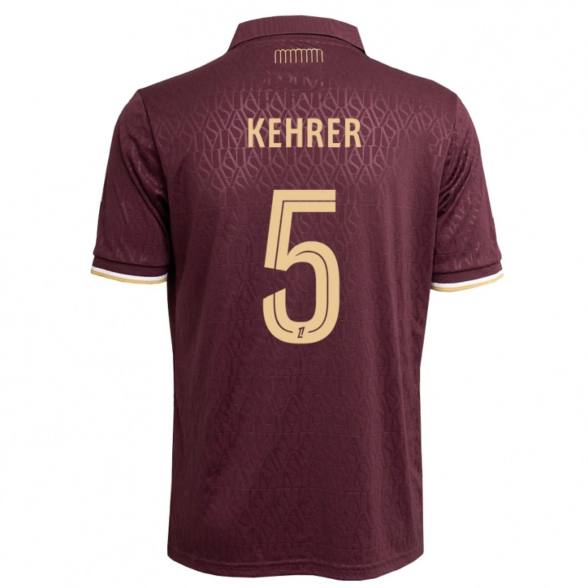 Danxen Kinder Thilo Kehrer #5 Weinrot Sandbraun Auswärtstrikot Trikot 2026/27 T-Shirt Österreich