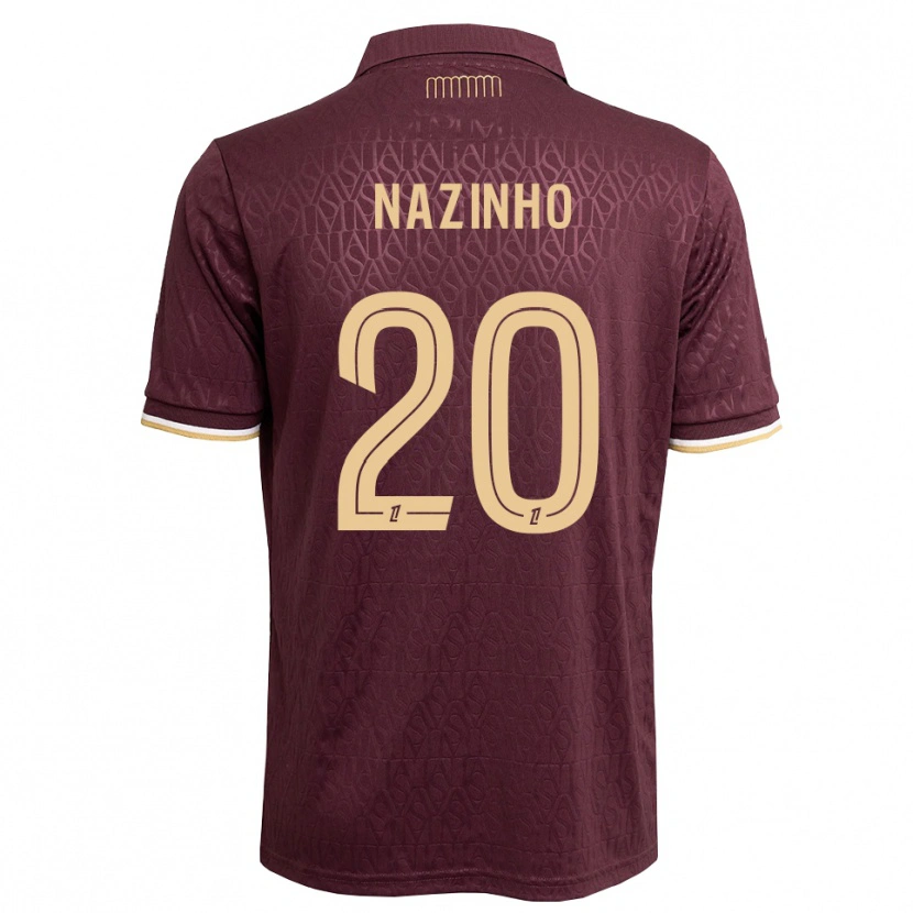 Danxen Kinder Flávio Basilua Jacinto Dos Nazinho #20 Weinrot Sandbraun Auswärtstrikot Trikot 2026/27 T-Shirt Österreich