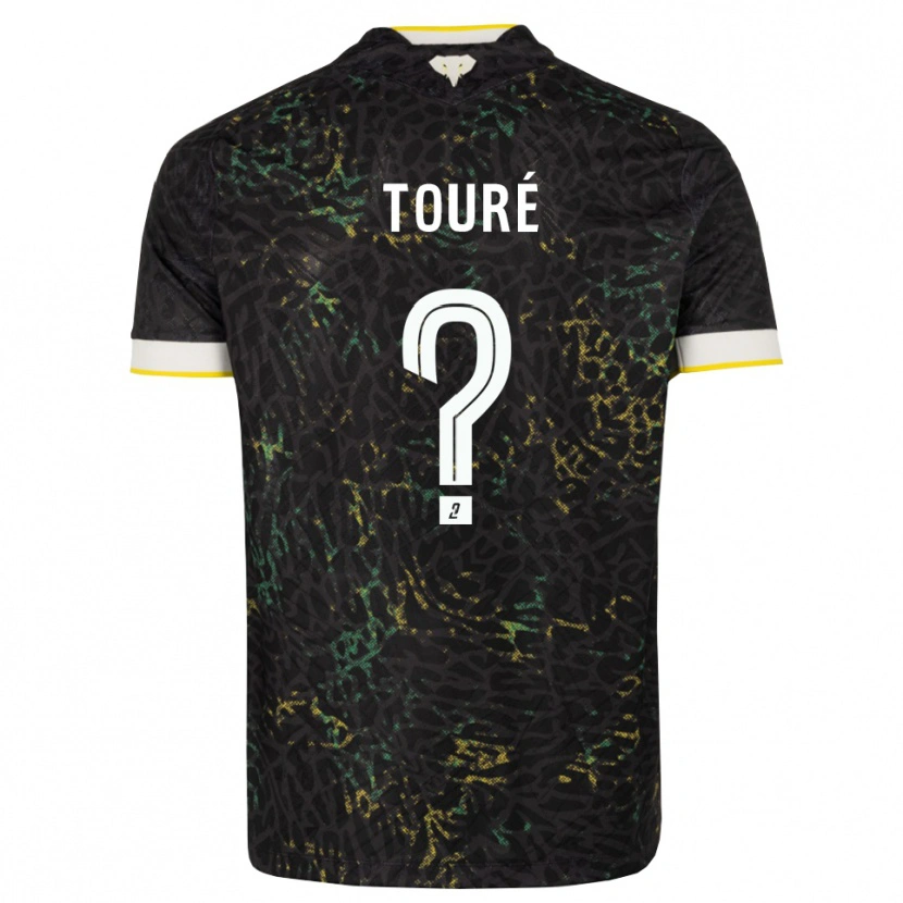 Danxen Kinder Sankoumba Touré #0 Schwarz Weiß Gelb Auswärtstrikot Trikot 2026/27 T-Shirt Österreich