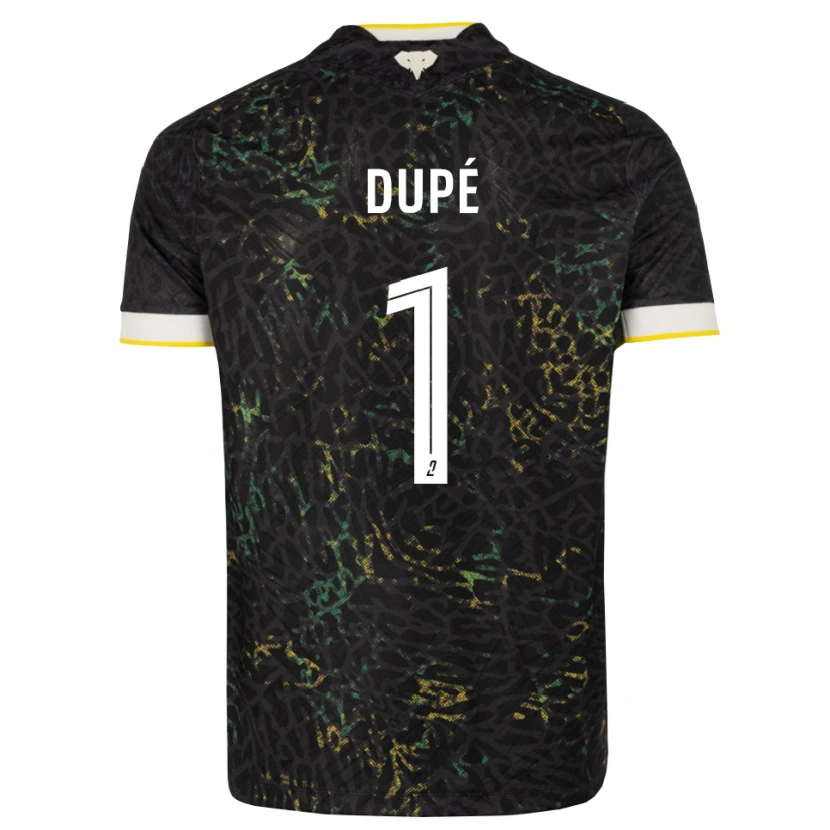 Danxen Kinder Maxime Dupé #1 Schwarz Weiß Gelb Auswärtstrikot Trikot 2026/27 T-Shirt Österreich