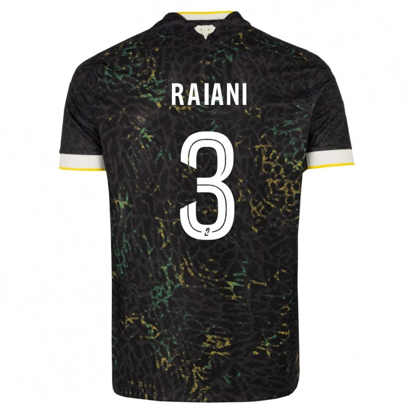 Danxen Kinder Tom Raiani #3 Schwarz Weiß Gelb Auswärtstrikot Trikot 2026/27 T-Shirt Österreich