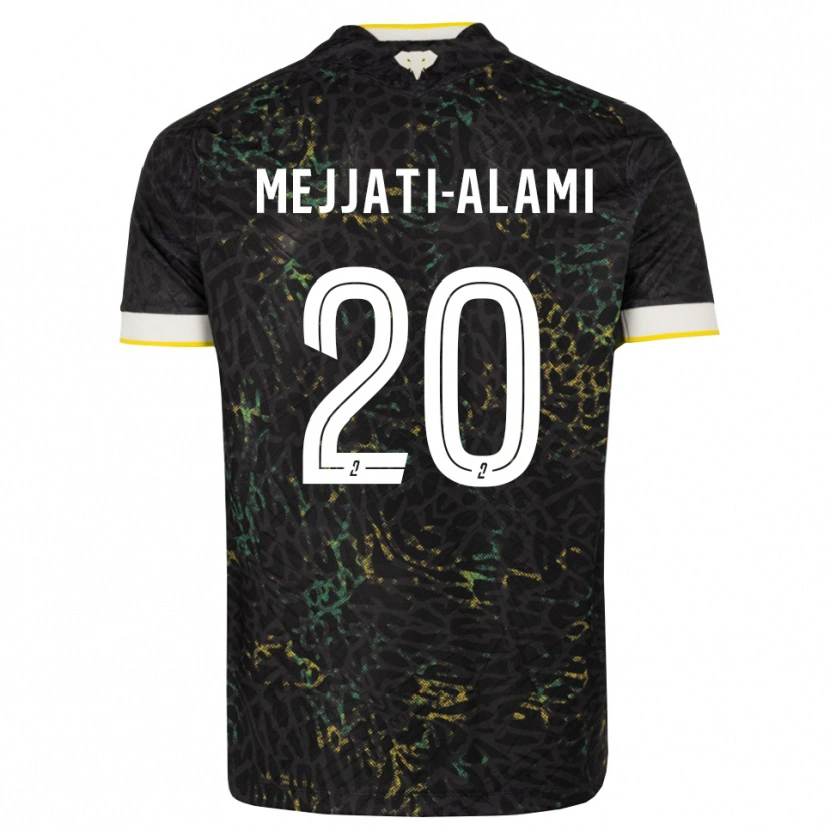 Danxen Kinder Maxime Mejjati-Alami #20 Schwarz Weiß Gelb Auswärtstrikot Trikot 2026/27 T-Shirt Österreich