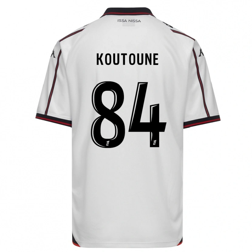 Danxen Kinder Hamza Koutoune #84 Schwarz Weiß Auswärtstrikot Trikot 2026/27 T-Shirt Österreich