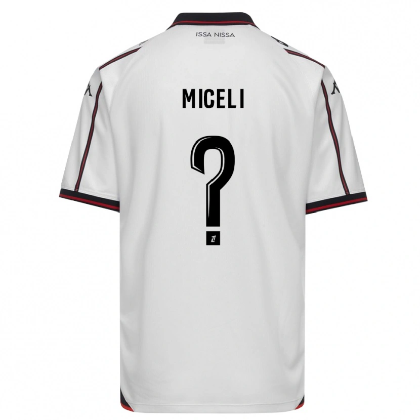 Danxen Kinder Tony Miceli #0 Schwarz Weiß Auswärtstrikot Trikot 2026/27 T-Shirt Österreich