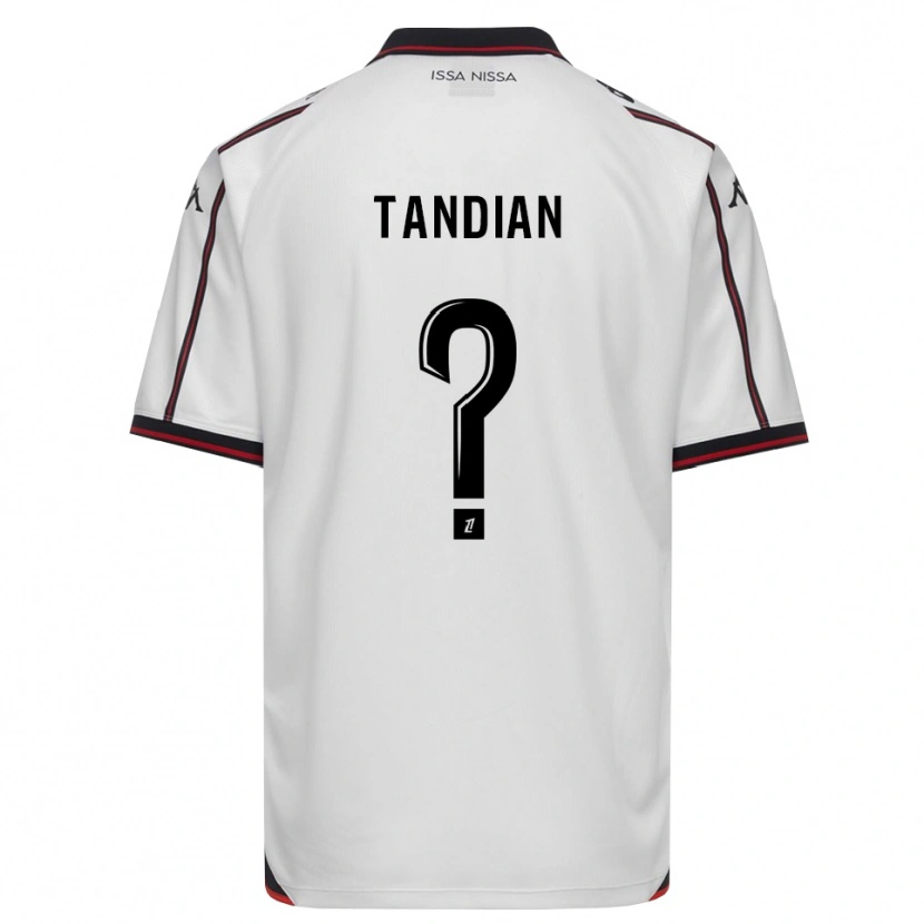 Danxen Kinder Elage Tandian #0 Schwarz Weiß Auswärtstrikot Trikot 2026/27 T-Shirt Österreich
