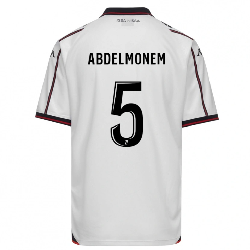 Danxen Kinder Mohamed Abdelmonem #5 Schwarz Weiß Auswärtstrikot Trikot 2026/27 T-Shirt Österreich