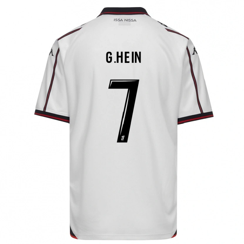 Danxen Kinder Gauthier Hein #7 Schwarz Weiß Auswärtstrikot Trikot 2026/27 T-Shirt Österreich