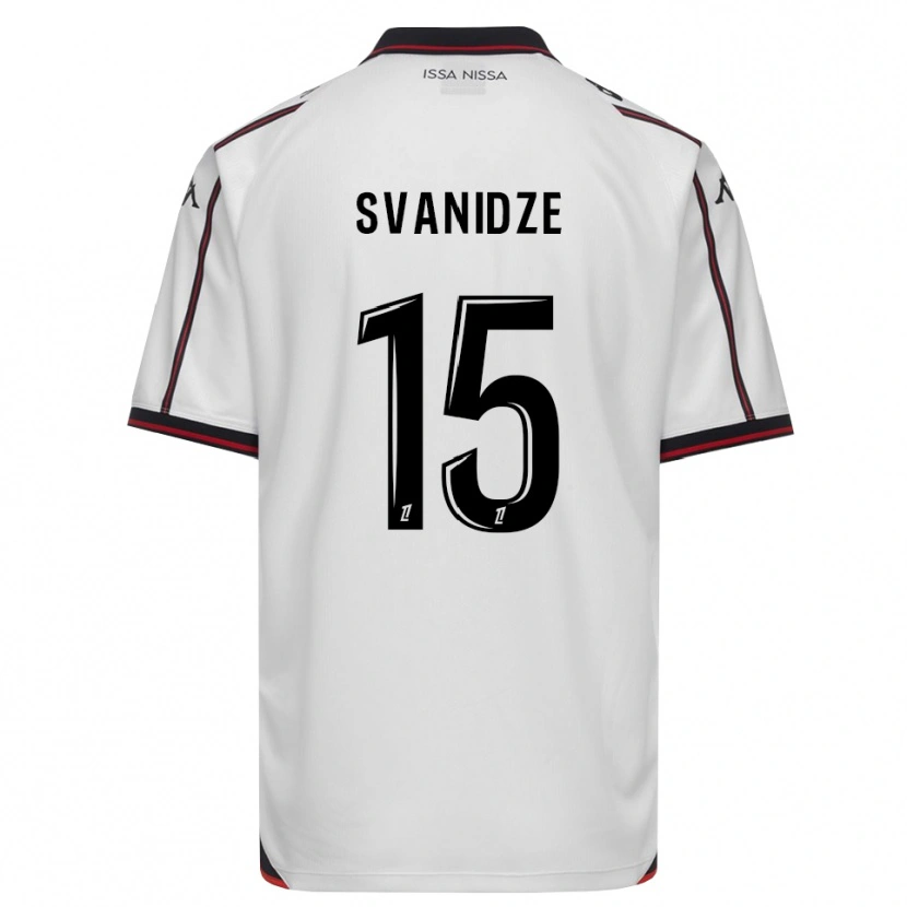 Danxen Kinder Andria Svanidze #15 Schwarz Weiß Auswärtstrikot Trikot 2026/27 T-Shirt Österreich