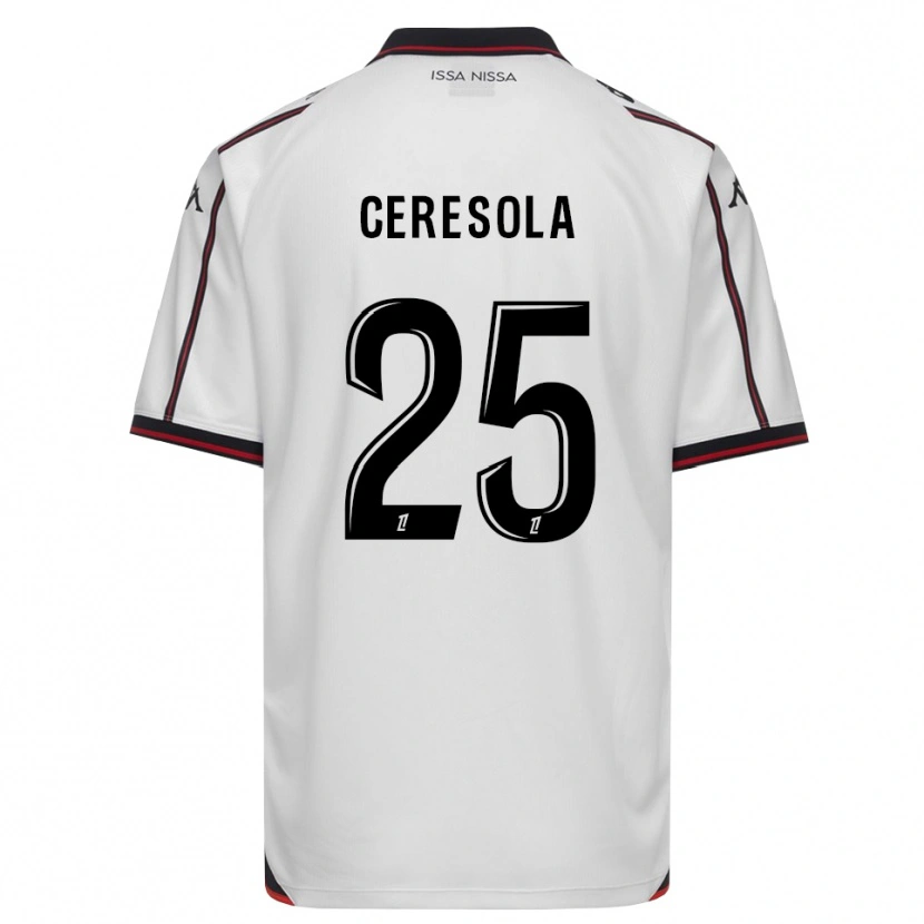 Danxen Kinder Manon Ceresola #25 Schwarz Weiß Auswärtstrikot Trikot 2026/27 T-Shirt Österreich