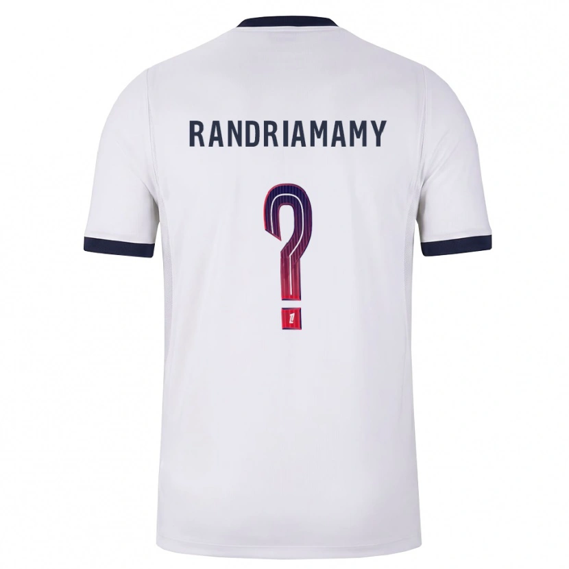 Danxen Kinder Mathyas Randriamamy #0 Weiß Schwarz Rot Auswärtstrikot Trikot 2026/27 T-Shirt Österreich