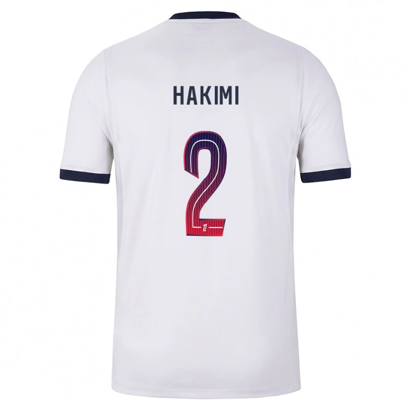 Danxen Kinder Achraf Hakimi #2 Weiß Schwarz Rot Auswärtstrikot Trikot 2026/27 T-Shirt Österreich