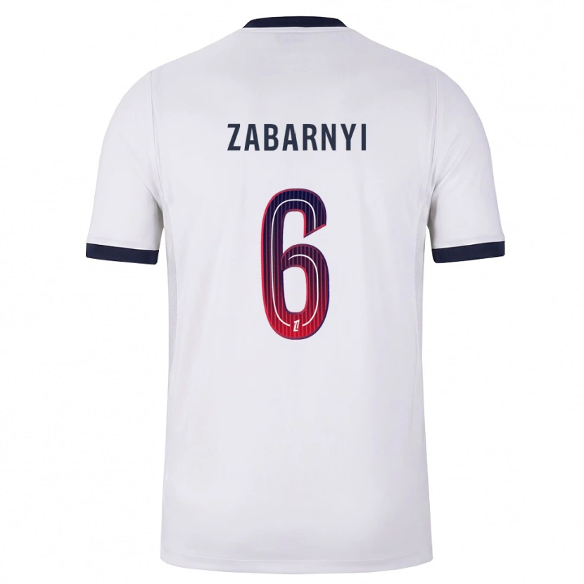 Danxen Kinder Ilya Zabarnyi #6 Weiß Schwarz Rot Auswärtstrikot Trikot 2026/27 T-Shirt Österreich