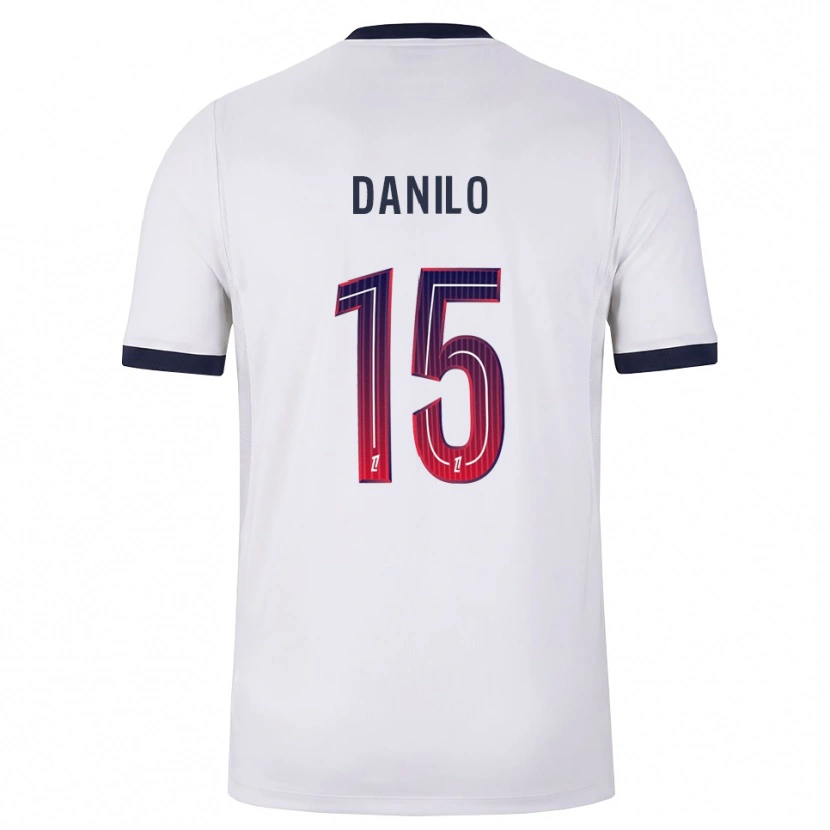 Danxen Kinder Danilo Pereira #15 Weiß Schwarz Rot Auswärtstrikot Trikot 2026/27 T-Shirt Österreich