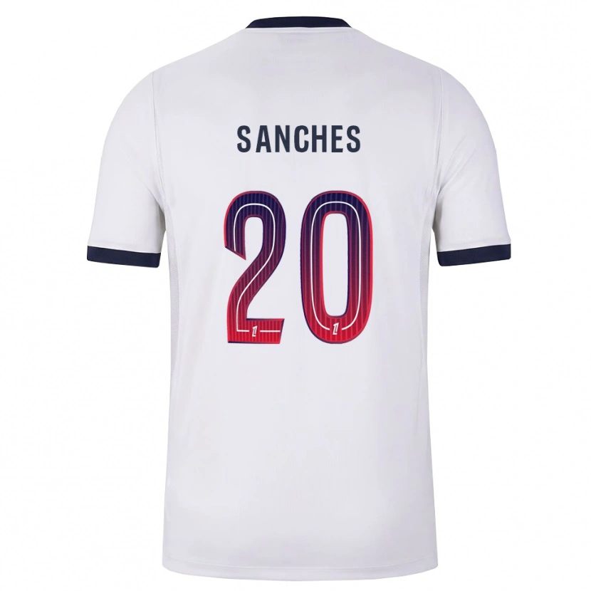 Danxen Kinder Cédric Sanches #20 Weiß Schwarz Rot Auswärtstrikot Trikot 2026/27 T-Shirt Österreich