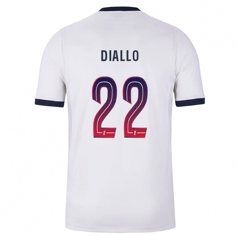 Danxen Kinder Abdou Diallo #22 Weiß Schwarz Rot Auswärtstrikot Trikot 2026/27 T-Shirt Österreich