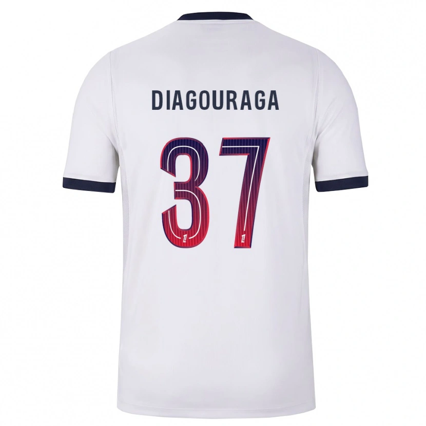 Danxen Kinder Toumani Diagouraga #37 Weiß Schwarz Rot Auswärtstrikot Trikot 2026/27 T-Shirt Österreich