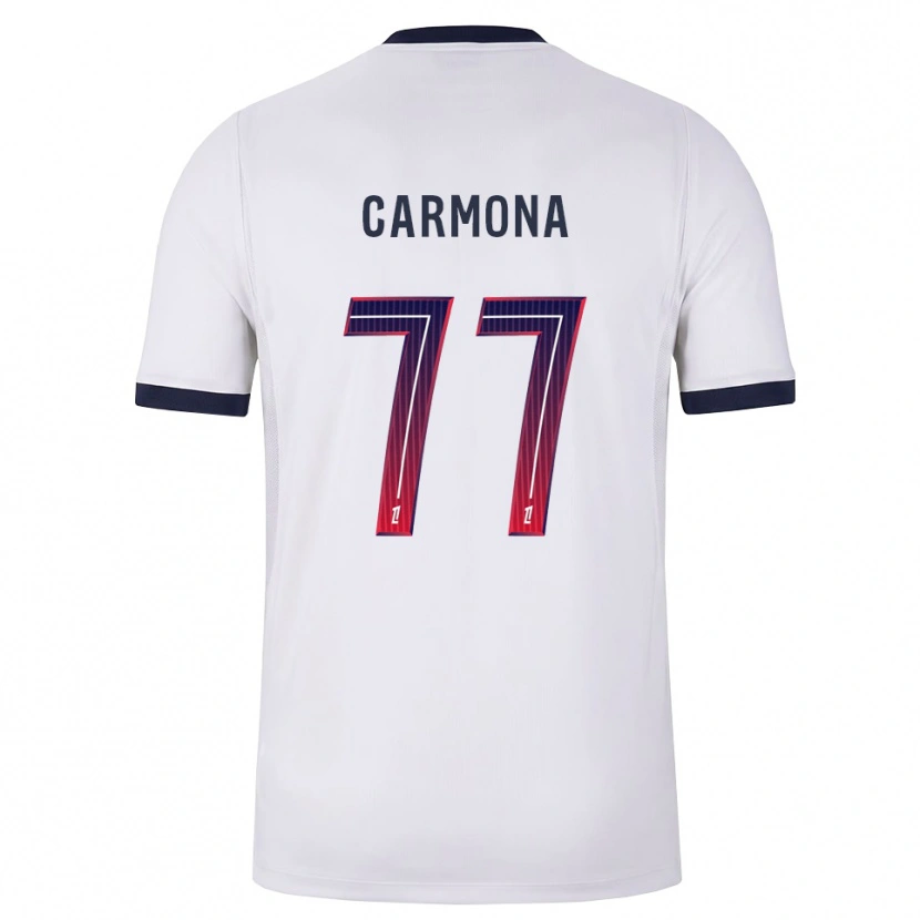 Danxen Kinder Olga Carmona #77 Weiß Schwarz Rot Auswärtstrikot Trikot 2026/27 T-Shirt Österreich