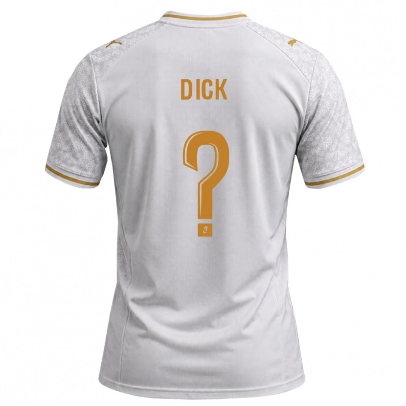 Danxen Kinder Livingstone Dick #0 Weiß Grau Goldrute Auswärtstrikot Trikot 2026/27 T-Shirt Österreich