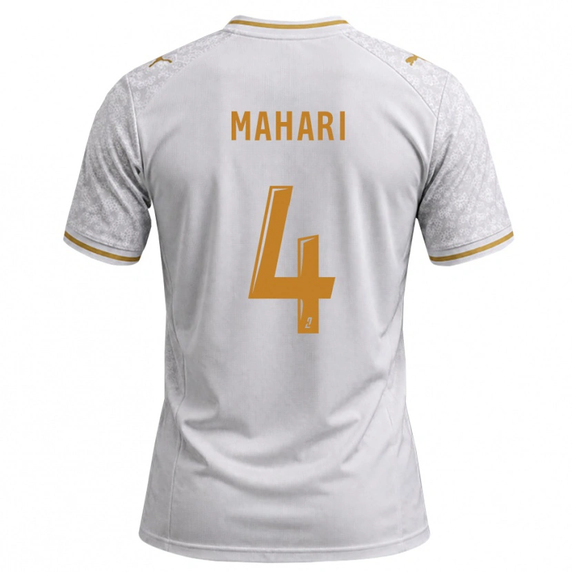 Danxen Kinder Efdon Mahari #4 Weiß Grau Goldrute Auswärtstrikot Trikot 2026/27 T-Shirt Österreich