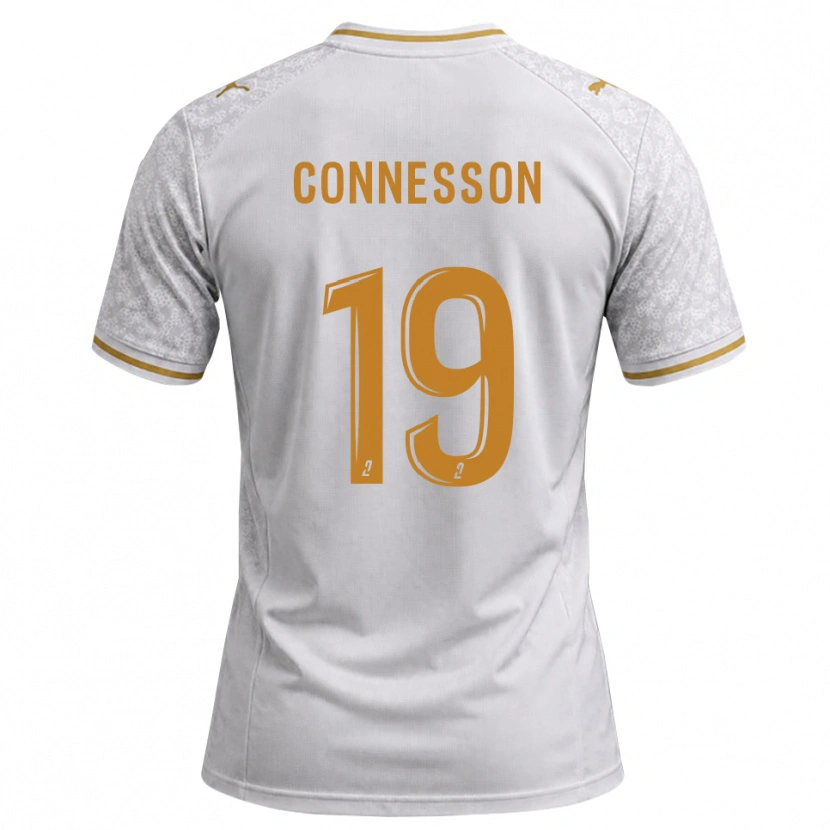 Danxen Kinder Adele Connesson #19 Weiß Grau Goldrute Auswärtstrikot Trikot 2026/27 T-Shirt Österreich