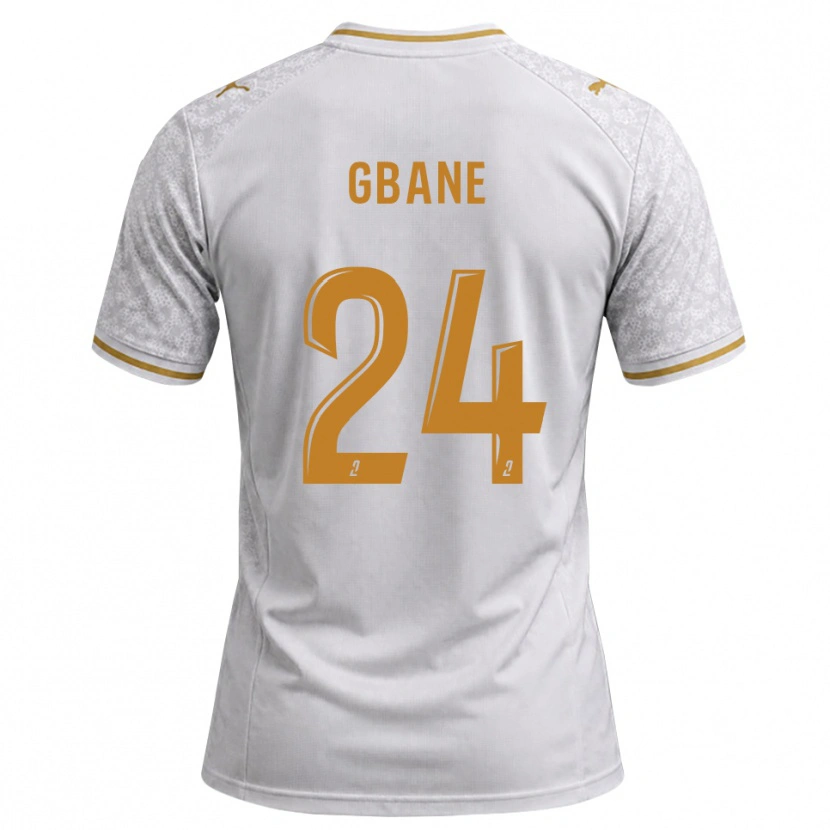 Danxen Kinder Mory Gbane #24 Weiß Grau Goldrute Auswärtstrikot Trikot 2026/27 T-Shirt Österreich