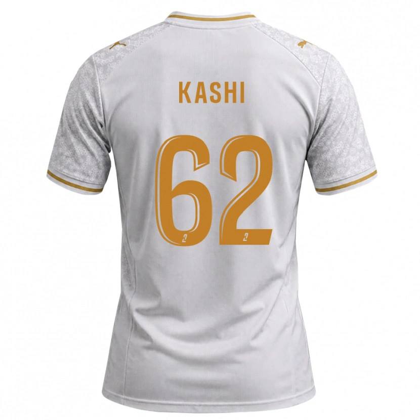 Danxen Kinder Amine Kashi #62 Weiß Grau Goldrute Auswärtstrikot Trikot 2026/27 T-Shirt Österreich