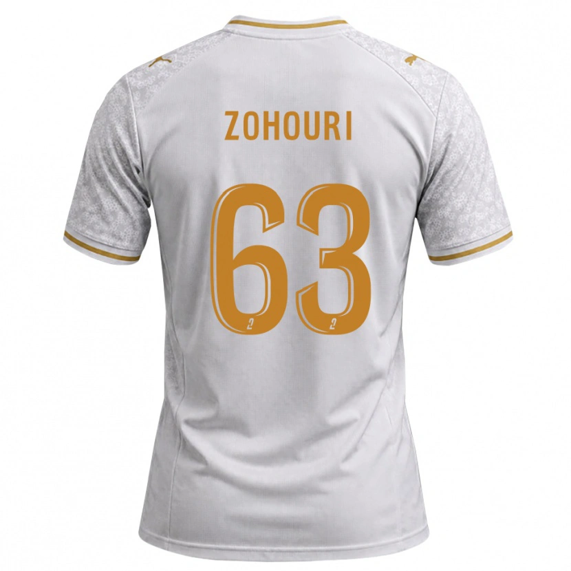 Danxen Kinder Armel Zohouri #63 Weiß Grau Goldrute Auswärtstrikot Trikot 2026/27 T-Shirt Österreich