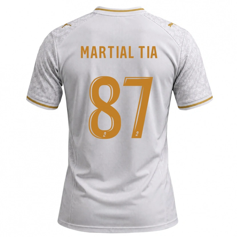 Danxen Kinder Martial Tia #87 Weiß Grau Goldrute Auswärtstrikot Trikot 2026/27 T-Shirt Österreich