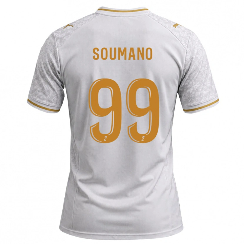 Danxen Kinder Sambou Soumano #99 Weiß Grau Goldrute Auswärtstrikot Trikot 2026/27 T-Shirt Österreich