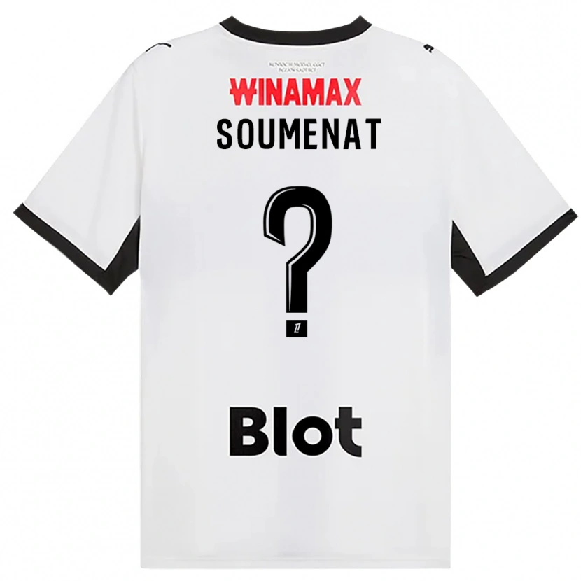 Danxen Kinder Flavien Soumenat #0 Schwarz Weiß Rot Auswärtstrikot Trikot 2026/27 T-Shirt Österreich