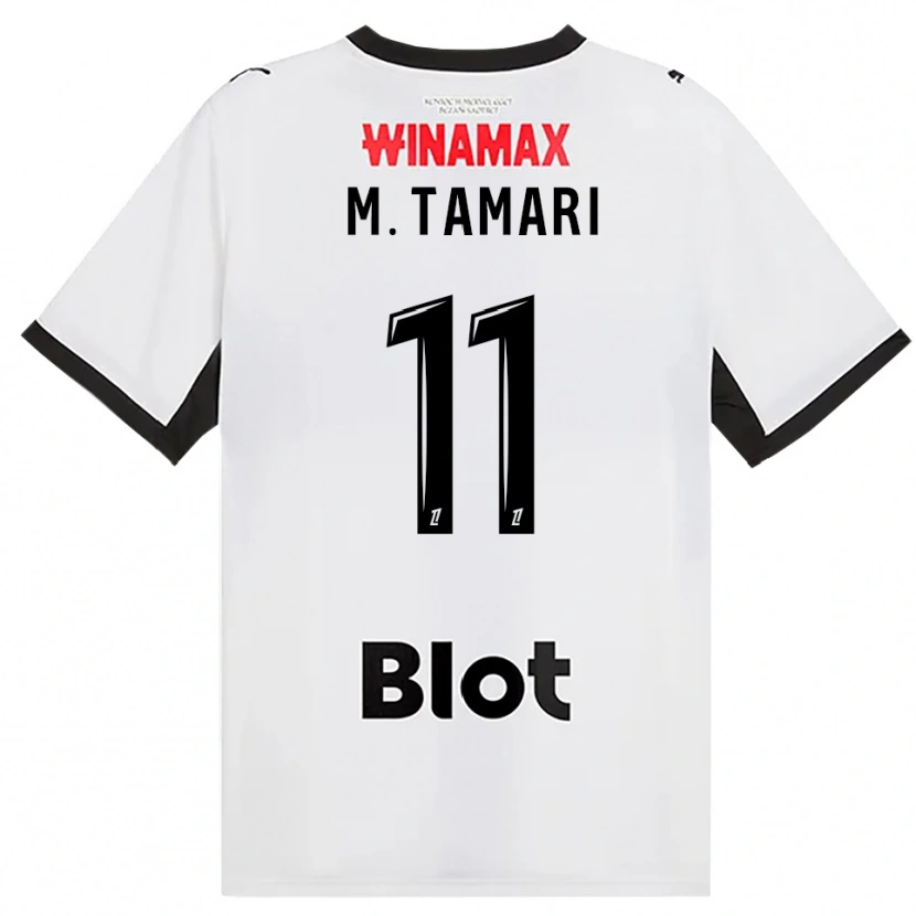 Danxen Kinder Mousa Al-Tamari #11 Schwarz Weiß Rot Auswärtstrikot Trikot 2026/27 T-Shirt Österreich