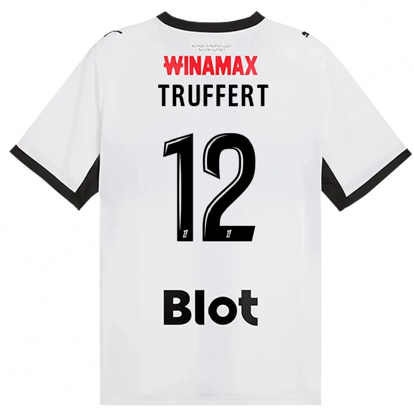 Danxen Kinder Florian Truffert #12 Schwarz Weiß Rot Auswärtstrikot Trikot 2026/27 T-Shirt Österreich