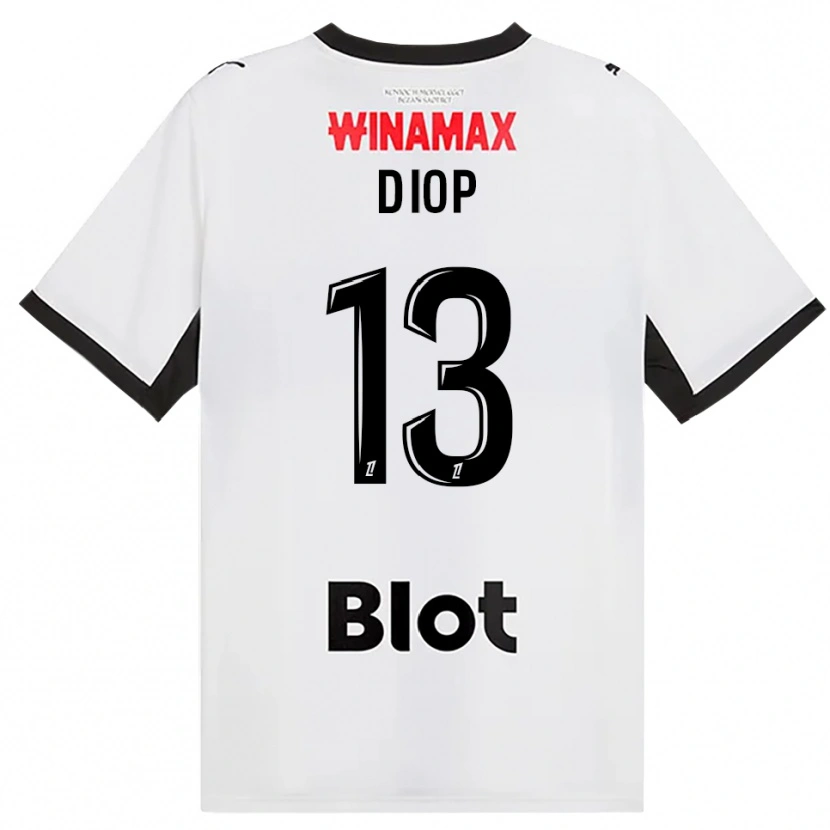 Danxen Kinder Noham Diop #13 Schwarz Weiß Rot Auswärtstrikot Trikot 2026/27 T-Shirt Österreich