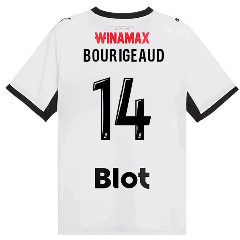 Danxen Kinder Benjamin Bourigeaud #14 Schwarz Weiß Rot Auswärtstrikot Trikot 2026/27 T-Shirt Österreich