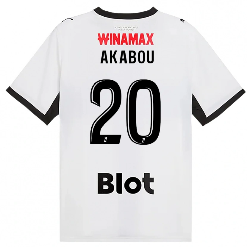 Danxen Kinder Ayoub Akabou #20 Schwarz Weiß Rot Auswärtstrikot Trikot 2026/27 T-Shirt Österreich