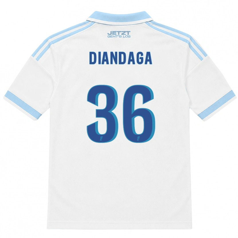 Danxen Kinder Hermann Malonga #36 Hellblau Weiß Rot Auswärtstrikot Trikot 2026/27 T-Shirt Österreich