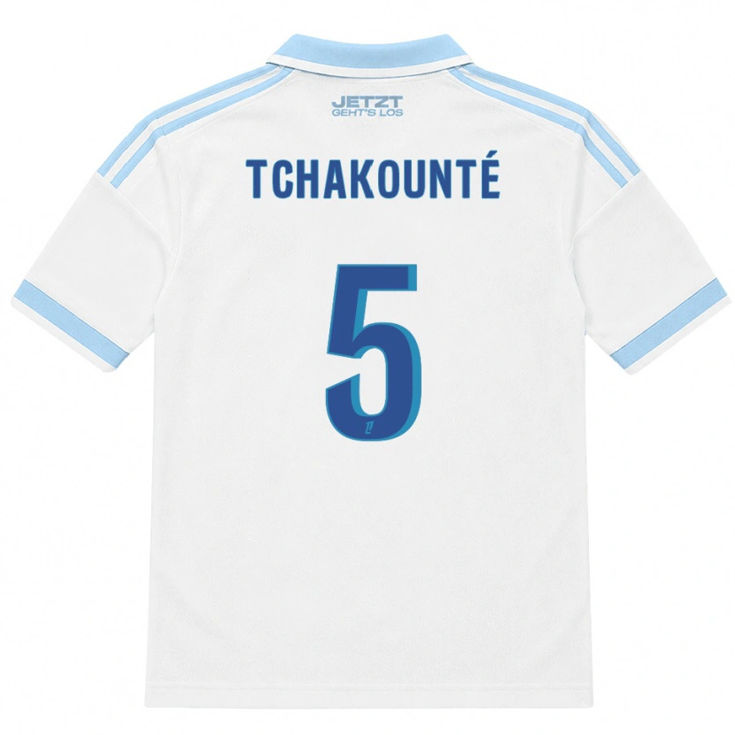 Danxen Kinder Anaëlle Tchakounté #5 Hellblau Weiß Rot Auswärtstrikot Trikot 2026/27 T-Shirt Österreich